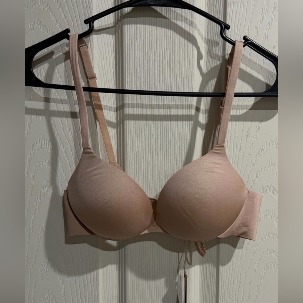 skims ultimate push up plunge bra 32b in mica